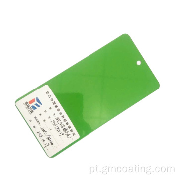 Ral 6018 colorido verde revestimento de pó de alto brilho